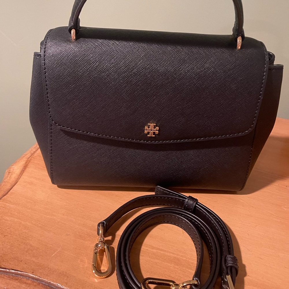 Tory Burch Emerson Small Top Handle Satchel With Strap Gem